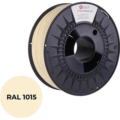 C-Tech Premium Line PETG slonová kost světlá, RAL1015, 1,75mm, 1kg