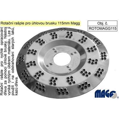 Rotační rašple pro úhlovou brusku 115mm Magg – Zboží Mobilmania