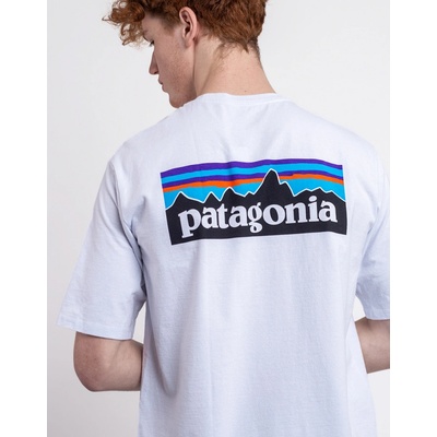 Patagonia P6 Logo Responsibili white