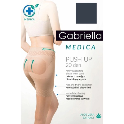 Gabriella Punčochové kalhoty Medica Push-up 20 DEN Code 127 šedá tmavě