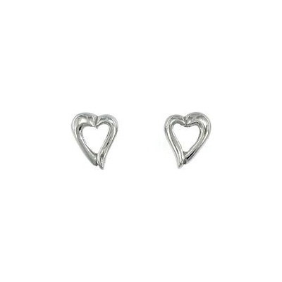 INFINITYSILVER Stříbrné náušnice srdíčka drobná 431241
