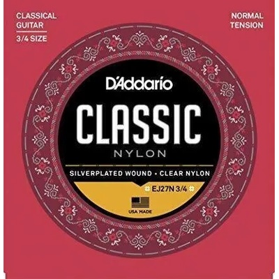 D'Addario EJ27N-3/4 Найлонови струни за класическа китара (EJ27N 3/4)