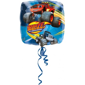 Amscan Balonek fóliový Plamínek a čtyřkoláci 43 cm