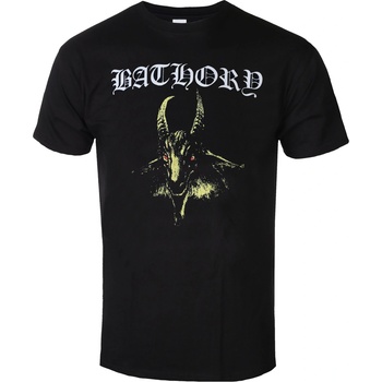 Plastic head Мъжка тениска bathory - goat (yellow) - black - plastic head - ph13351