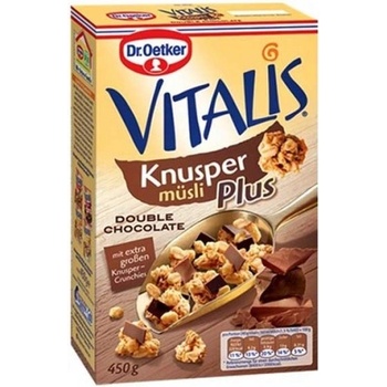 Dr. Oetker Хрупкаво мюсли двоен шоколад Vitalis Dr. Oetker 420гр