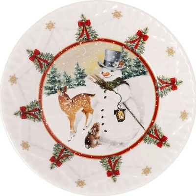 Villeroy & Boch Nízká miska Toy’s Fantasy, Sněhulák a zvířátka 16,5 cm 14-8332-3713