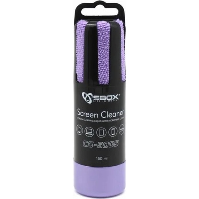 SBOX cs-5005u : : Спрей за почистване на техника, 150 мл, с лилава кърпа (cs-5005u)