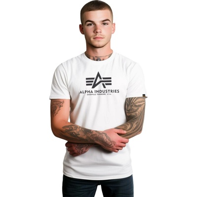 Alpha Industries Tričko Alpha Industries Basic T-Shirt BL bílé velikost XL