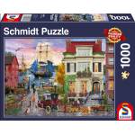 Schmidt Spiele Пъзел Schmidt от 1000 части - Кораб край пристанището (58989)