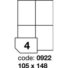 Rayfilm R0100.0922A samolepící 105x148mm bílé 100 listů
