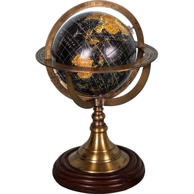 Dekoratívny glóbus s podstavcom z palisandrového dreva Antic Line Globe, ø 17 cm