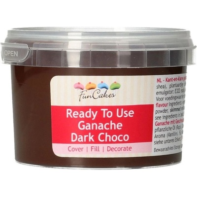 Funcakes Tmavá poleva Ganache Tmavá čokoláda 260 g