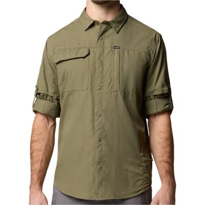 Columbia Мъжка риза с копчета Columbia Skien Valley L/S Shirt - Stone Green (033-2695-0211)