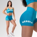 Nebbia šortky s vysokým pásom GYM HERO 582 blue