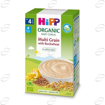 Hipp Био Безмлечна многозърнеста каша с елда 4м+ 200г