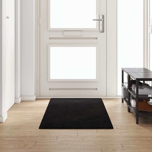 vidaXL Килим пътека Черно 80 x 250 cm 100% Полипропиленов Тапициран (42011406)