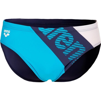 arena Мъжки бански слипове Arena Stripeflow Swim Briefs - Navy / Turquoise / White - размер 4 (DE) (050-2244-0212)