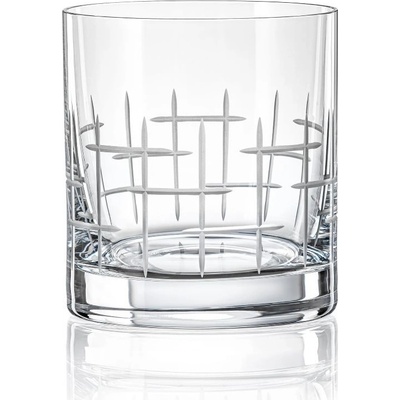 Crystalex Sklenice na Whisky Barline matný brus BM784 4 x 280 ml