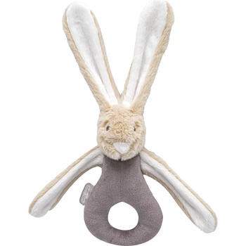 Image 1 of BabyJem Бебешка дрънкалка BabyJem - Заек, 29 х 27 cm, светлосив (842)