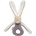 BabyJem Бебешка дрънкалка BabyJem - Заек, 29 х 27 cm, светлосив (842)