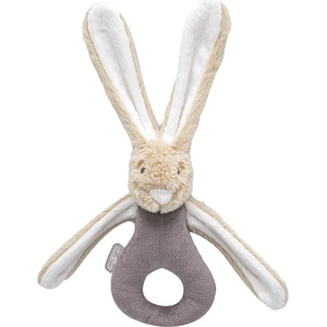 BabyJem Бебешка дрънкалка BabyJem - Заек, 29 х 27 cm, светлосив (842)