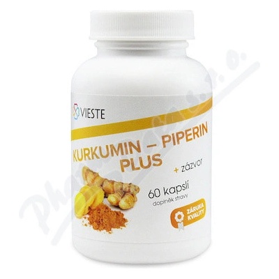 Vieste Kurkumin-piperin plus 60 kapslí