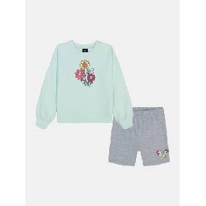 Under Armour Момичешки комплект Under Armour UA CREWNECK BIKE SHORT SET Under Armour | Sin | Момичешки | 2-3 години