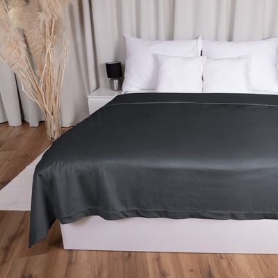 Biante přehoz na postel Zamatový Velvet Prémium SVP-004 Antracitovo sivý 220 x 240 cm