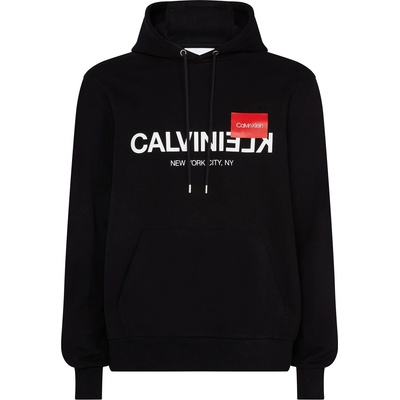 Calvin Klein Суичър Calvin Klein Text Reverse Logo Hoodie - Calvin Black