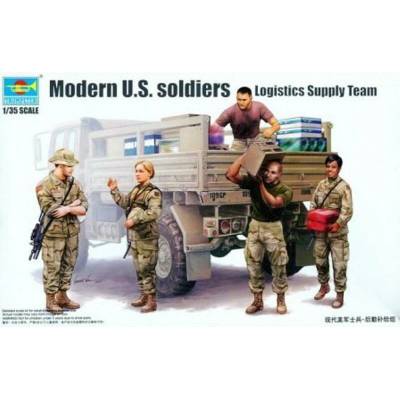 Trumpeter Modern US soldiers Logistics Supply 1:35