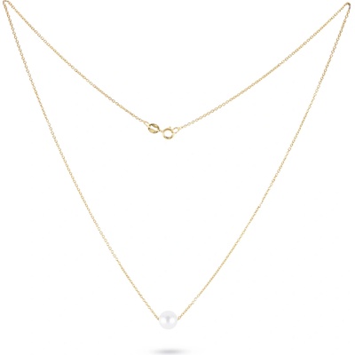 Cutie Jewellery Zlatý řetízek s přírodní perlou Z3046