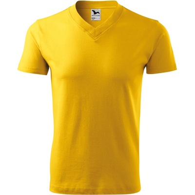 MALFINI Malfini v-neck 102 / Унисекс тениска с v-образно деколте - жълта m (1020414)