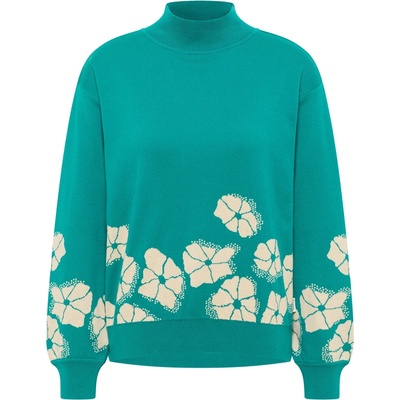 Tranquillo Дамски пуловер Tranquillo Women's Gemütlicher Strickpullover Jumper - Bay Flowers (117-3365-0112)