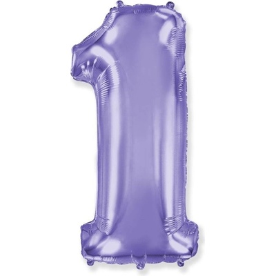 FLEXMETAL Balón foliový číslice FIALOVÁ LILA 102 cm 1
