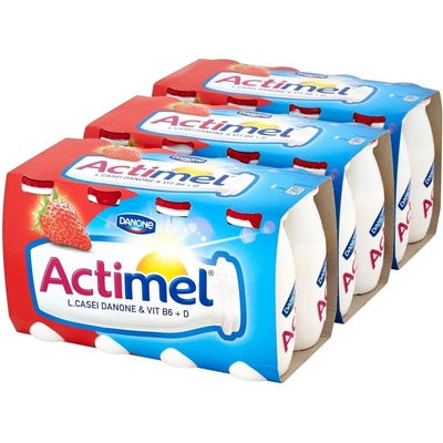 Danone Actimel jahoda 8 x 100 g – Hledejceny.cz