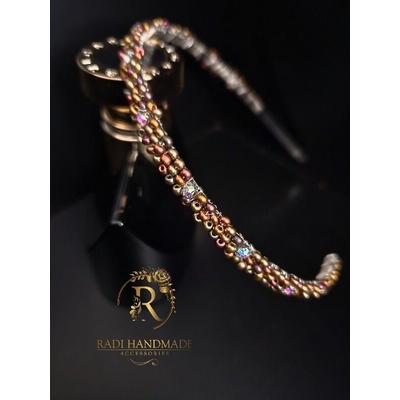 Radi handmade Диадема за коса с метализирани перли (584)