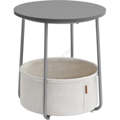 Euziel Странична маса noira сива/бяла (ez0283)