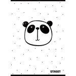 STREET Тетрадка Street, А4, бели листа, 54л, b&w (24472-А-B&W)