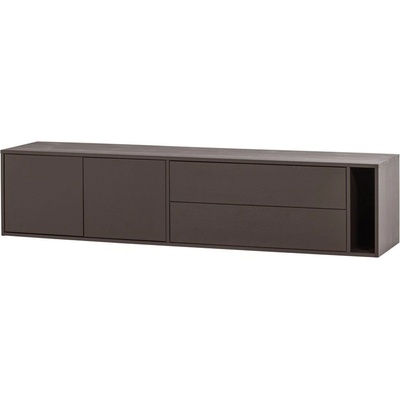 vtwonen Тъмнокафява маса за телевизор от масивен бор 200x45x44 cm Settle Down - vtwonen (400521-MI)