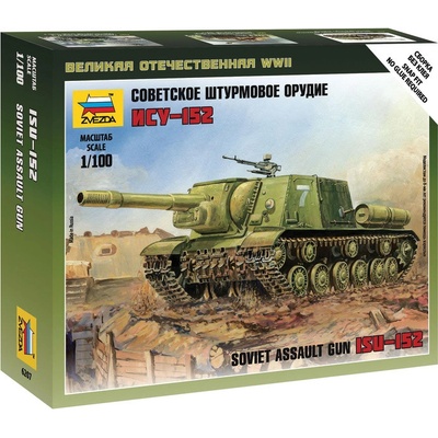 Zvezda Wargames WWII military 6207 Siviet assault gun ISU 152 1:100