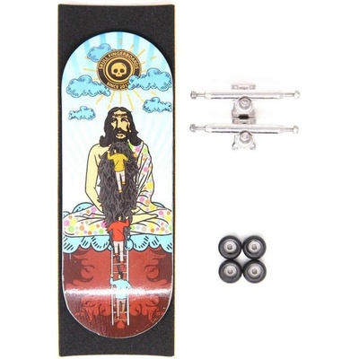 Skull Fingerboards Hippie Jesus Pro Complete 34mm modrá