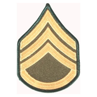 Nášivka Anton US STAFF SERGEANT - olivová-žltá