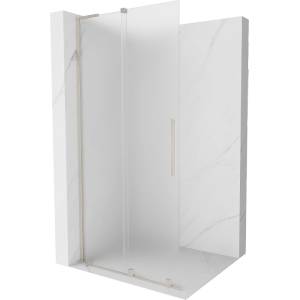 Mexen Velar L плъзгащ се параван за душ Walk-in 110 x 200 cm, матирано 8 mm, четкан никел - 871-110-003-33-97 (871-110-003-33-97)