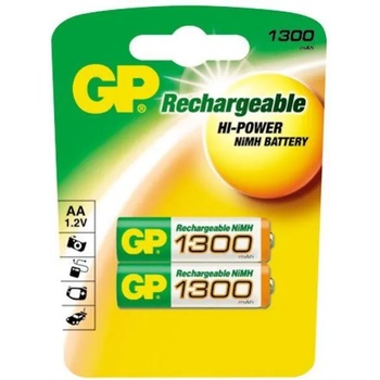 GP Batteries AA 1300mAh (2) GP-BR-R6-1300mA