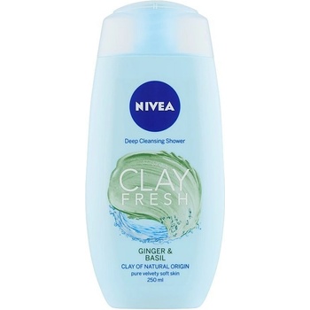 Nivea Clay sprchový gél s ílom zázvor a bazalka 250 ml