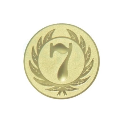 Kovový emblém 7. místo 100