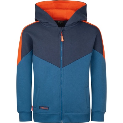 TROLLKIDS Детско яке за тренировка Trollkids Kid's Flekkefjord Jacket Training jacket - Nordic Blue / Mystic Blue / Flame Orange - размер 98 (EU) (704-5511-0311)