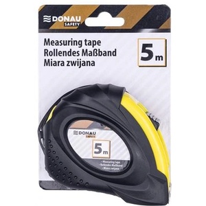 DONAU Измервателна лента, 5 м x 19 мм, DONAU "Safety", черно-жълта 18215351-99 (18215351-99)