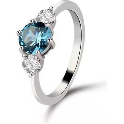 Lunica Stříbrný prstýnek ORION BLUE 0646 6