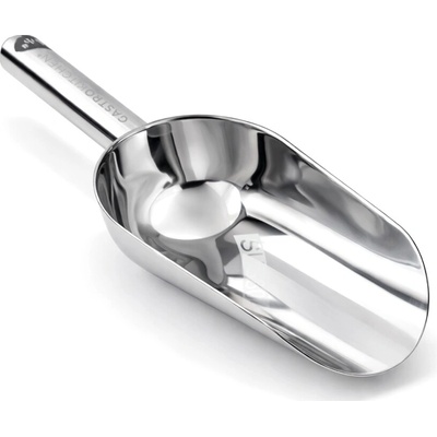 GastroKitchen Nerezová lopatka na sypké suroviny - veľkosť S - 13,3 × 7,8 cm | Gastrokitchen